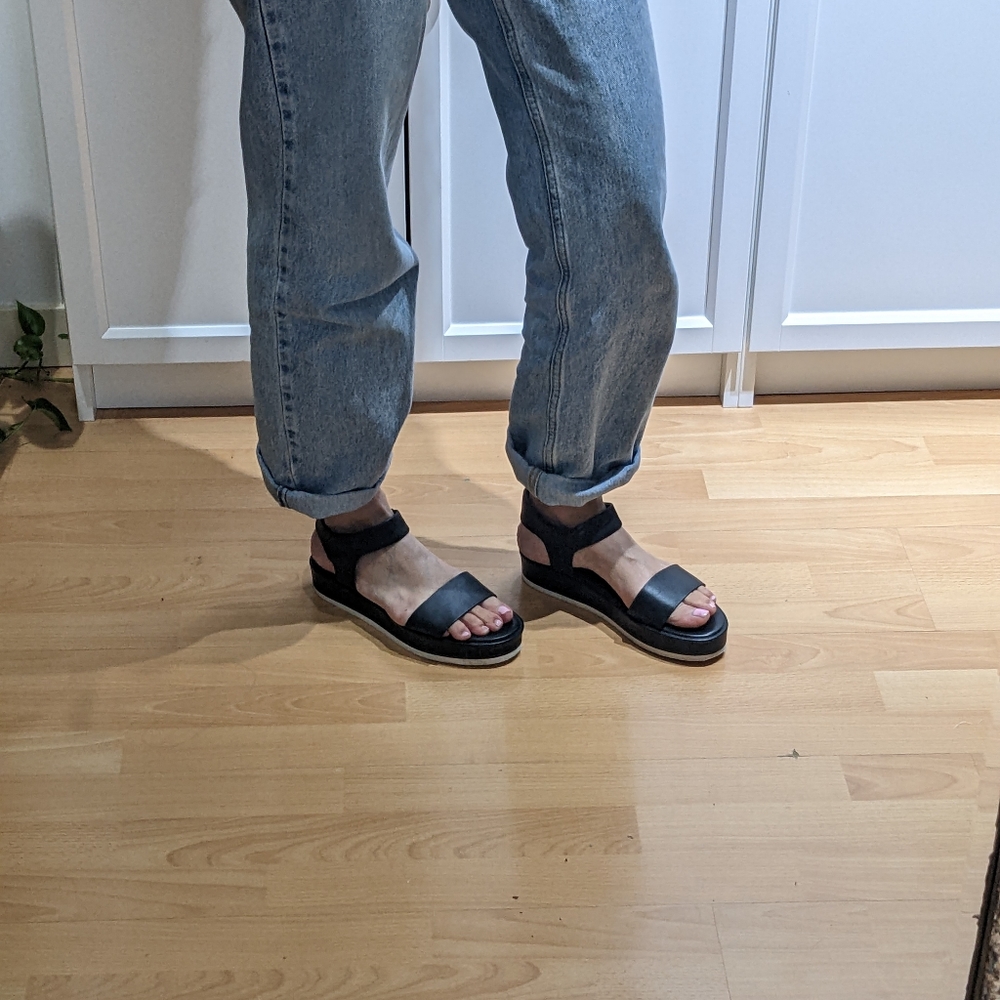 COS Black Platform Leather Sandals - Picture 7 of 7